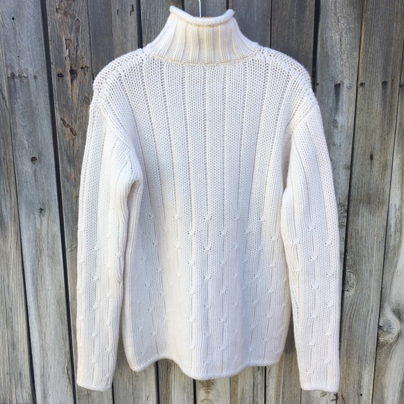 Loro Piana Baby Cashmere Turtleneck Sweater Cream 48 - Picture 15 of 16